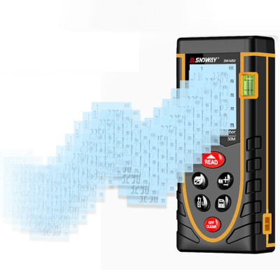 Thước Đo Khoảng Cách Bằng Tia Laser SNDWAY Phạm Vi 50m SW-M50 Cao Cấp AZONE