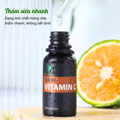 Bộ làm sạch và dưỡng trắng, đánh bay sạm nám da mặt Wonmom ( 1 sữa rửa mặt + 1 serum vitamin C )