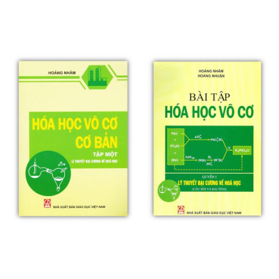 Sách - Combo Hóa Học Vô Cơ Cơ Bản Tập 1 + Bài Tập Lí Thuyết Đại Cương Về Hóa Học - NXB Giáo Dục - HV