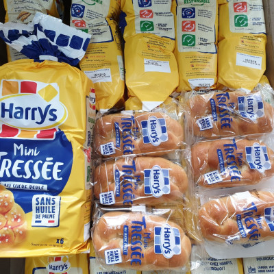 Combo 5 bánh mì hoa cúc Mini 210gr - Bánh ngọt Harrys Brioche Tressée 