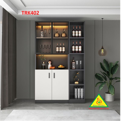 Tủ rượu cánh kính, tủ trưng bày rượu TRK402 - Nội thất lắp ráp Viễn Đông ADV