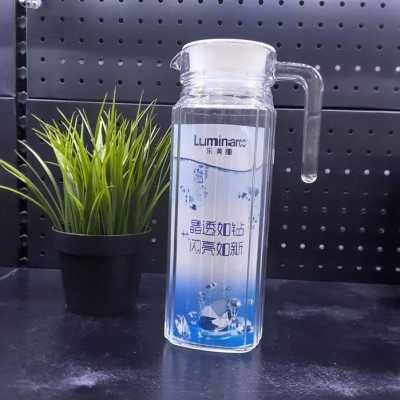 Bình đựng nước thủy tinh Luminarc Quadro G2666, dung tích 1.1L, dùng máy rửa bát | Hàng chính hãng