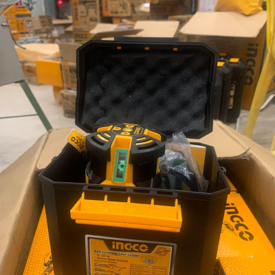 MÁY ĐO MỨC CÂN BẰNG TIA LASER XANH 30M(1 TIA NGANG, 4 TIA DỌC) INGCO HLL305205 - HÀNG CHÍNH HÃNG