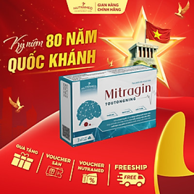 Viên uống Mitragin Toutongning hỗ trợ đau nửa đầu, thiểu năng tuần hoàn máu não (30 viên) - Nutramed