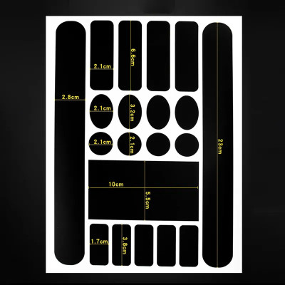 20 Tem dán khung xe đạp chống trầy xước (20 miếng/ bộ), Màng Bảo Vệ Chống Trầy Xước cho vị trí tiếp xúc nhiều - Mai Lee 