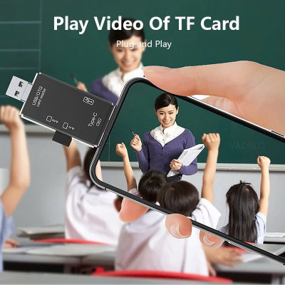 Đầu đọc thẻ nhớ SD, TF chân Type C, USB 3.0 Micro USB / U / Type C / TF / SD Cho Điện Thoại / Laptop - Hàng Nhập Khẩu