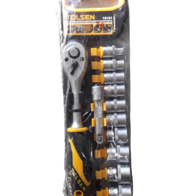 BỘ 12 CHI TIẾT ĐẦU TUÝP TỰ ĐỘNG 3/8 INCH TOLSEN 15151 - HÀNG CHÍNH HÃNG
