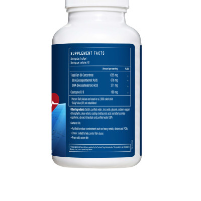 VIÊN UỐNG DẦU CÁ BỔ SUNG OMEGA HỖ TRỢ TIM MẠCH LAC TRIMAX OMEGA FISH OIL + COQ-10 (60 VIÊN)