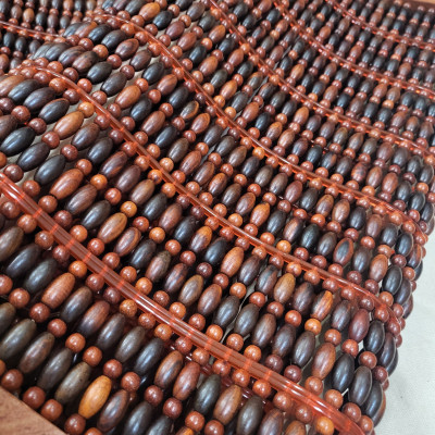 Gối Gỗ Trắc Hạt Cao Cấp - Gối Công Thái Học ( video , hình thật )