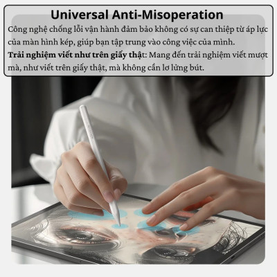 Bút cảm ứng hỗ trợ tì tay, siêu mượt cho iPad đời 2018 trở lên hiệu Nillkin iSketch S3 cho iPad Air Pro 11 12.9 13 Air 4 5 6 2018 10.2 - Hàng nhập khẩu