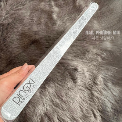Dũa Mỏng DINGXI Màu Xám Độ Nhám 180/240 Chuyên Dụng Làm Nail Tiện Lợi, Xốp Cao Cấp Tạo Form Làm Nhám Bề Mặt Móng