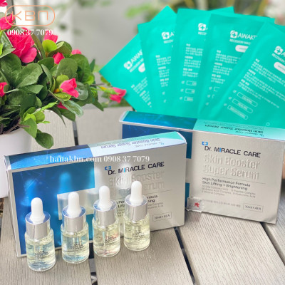 Combo 2 Bộ SKIN BOOSTER SUPER SERUM (1 Bộ 4 Chai) - Serum Dưỡng Da Cao Cấp Hàn Quốc (Hàng Chính Hãng) + Tặng 1 Bộ Serum VC Max