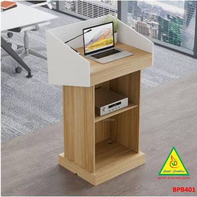 Bục phát biểu gỗ MDF, bục phát biểu BPB401 - NỘI THẤT LẮP RÁP VIENDONGADV