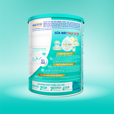 Bộ 3 lon Sữa bột NAN OPTIPRO PLUS 4 Nestle Bé 2-6 tuổi 1500g/lon Giúp tiêu hóa tốt