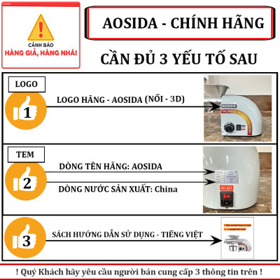 Máy ép dầu ăn thực vật Nóng và Lạnh thương hiệu Anh Quốc AOSIDA WF-J118 - Công suất 1800W - Hàng chính hãng