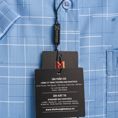 Áo sơ mi Khatoco nam tay ngắn Form tailor fit