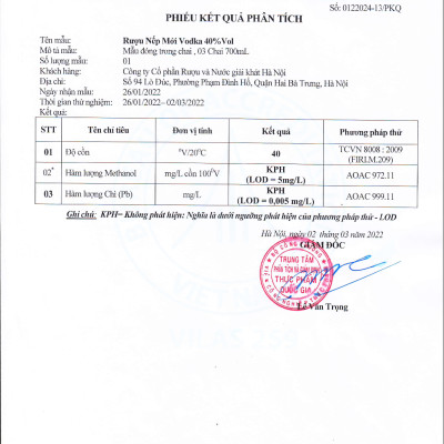 Rượu Nếp Mới HALICO nồng độ 40% HALICO chai 700ml không kèm hộp