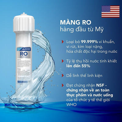 Máy lọc nước RO nóng lạnh Hòa Phát HWBR4B1021T - đạt chuẩn uống trực tiếp tại vòi - bảo hành 36 tháng - Hàng Chính Hãng
