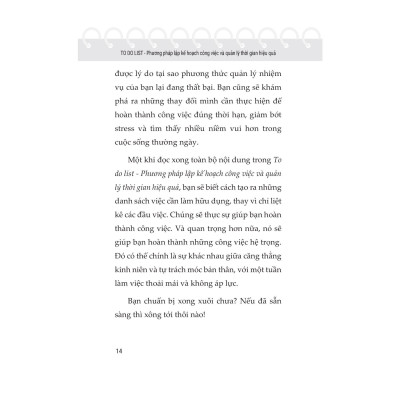 To Do List - Phương Pháp Lập Kế Hoạch Công Việc Và Quản Lý Thời Gian Hiệu Quả