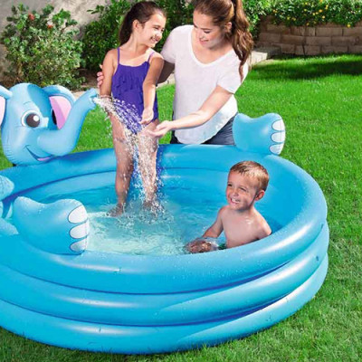 Bể Phao 3 Tầng Hình Voi Có Vòi Phun Nước Bestway 53048