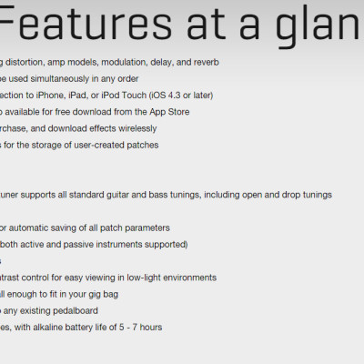 Bàn đạp ghita có Bluetooth ZOOM MS-100BT - Hàng chính hãng