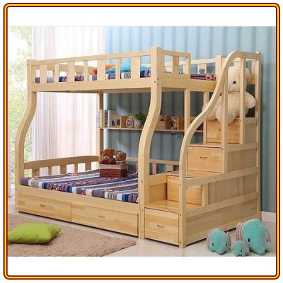 Giường tầng Decor OBA gỗ thông đẹp chi tiết chất lượng loại I Tundo Trên 1m/Dưới 1m2