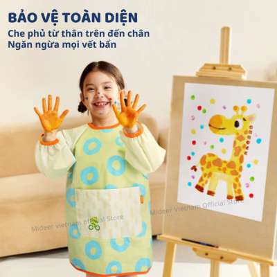 Finger Paint Mideer màu vẽ mặt, vân tay, màu nước an toàn cho bé kèm sổ vẽ và dụng cụ