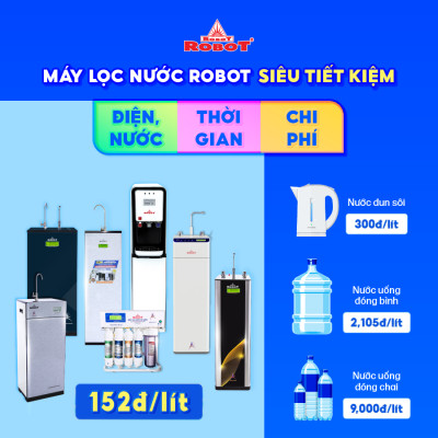 Máy Lọc Nước ROBOT Reno Pro 239G-UR Chức Năng Công Nghệ Lọc Tích Hơp R.O + UF - Hàng Chính Hãng