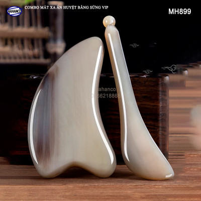 Combo Mát xa làm đẹp da bằng sừng Super VIP - Làm Mịn Da Mặt Và Toàn Thân/ giúp lưu thông khí huyết - MH899 - HAHANCO