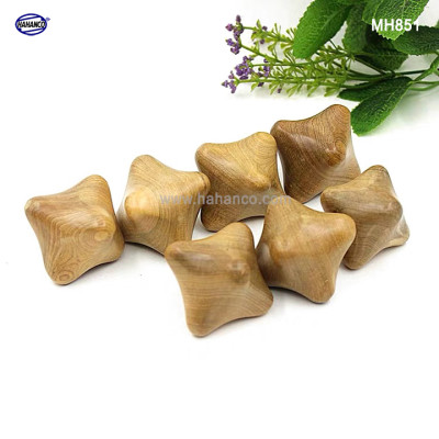 COMBO 2 quả bi gỗ Bách Xanh 6 cạnh (MH851) Mát xa lòng bàn tay giúp chống mỏi toàn diện - Chăm sóc sức khỏe