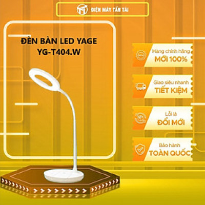 YG-T404.W - ĐÈN BÀN LED YAGE YG-T404.W - Hàng chính hãng