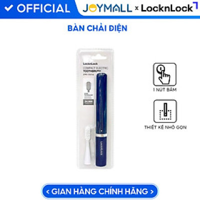 Bàn chải đánh răng điện Locknlock Electric Portable Toothbrush ENR344NVY, Hàng chính hãng, thiết kế nhỏ gọn - JoyMall