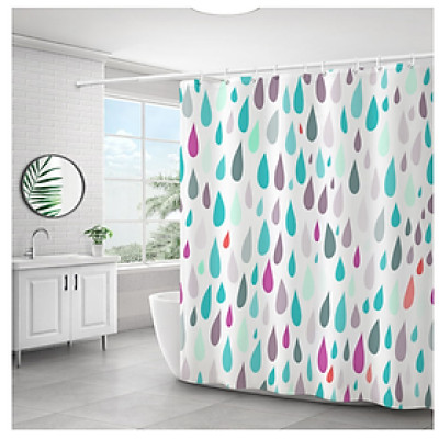 RÈM PHÒNG TẮM BẰNG POLYESTER, VẢI RÈM DÀY KHÔNG THẤM NƯỚC