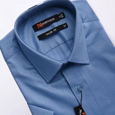 Áo sơ mi Khatoco tay ngắn