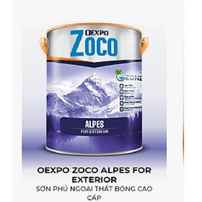 OEXPO ZOCO ALPES FOR EXTERIOR – SƠN PHỦ NGOẠI THẤT BÓNG CAO CẤP- OZ80069