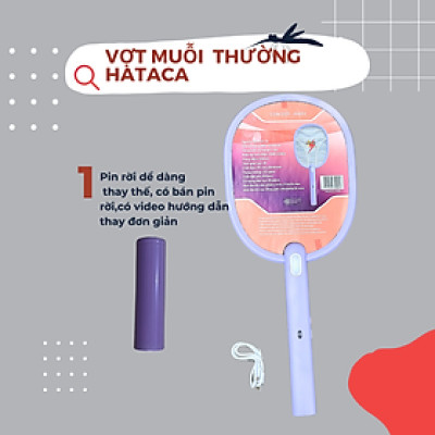 Vợt muỗi HATACA CON DƠI PIN LITHIUM 1200MAH THAY THẾ ĐƯỢC