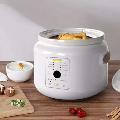 Nồi nấu cháo chậm điện tử Bennix BN-30SLC - Dung tích 3 lít - 8 chức năng - 3 tốc độ nấu - Hàng chính hãng