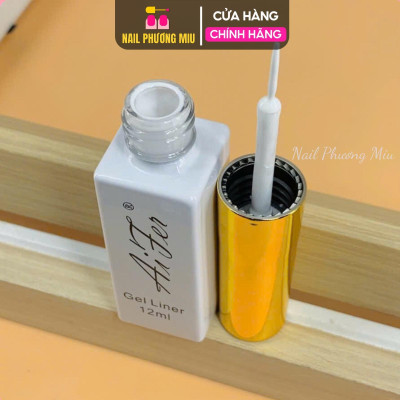 Gel Cọ Nét Aifer 15ml, Vẽ Nail Nghệ Thuật, Màu Nhũ Vàng, Bạc, Trắng, Đen, Chất Lượng Cao Làm Nail  Tạo Đường Nét Tinh Tế Sơn Gel Nữ bút vẽ metan nail
