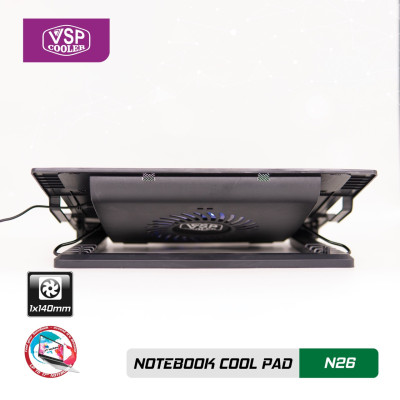 ĐẾ TẢN NHIỆT VSP Cooler N26 (1*Fan 14cm) - giao ngẫu nhiên - hàng nhập khẩu