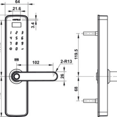 Khóa điện tử Hafele DL7100 (912.05.498)