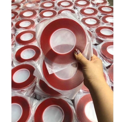 Băng Dính Đỏ 2 Mặt Tạo Fan Mi Volume, Độ Dính Cao, Đàn Hồi Tốt, Chịu Nhiệt Đến 150 Độ, Để Dán Mẫu Nail Cho Tiệm Làm Nail Nữ