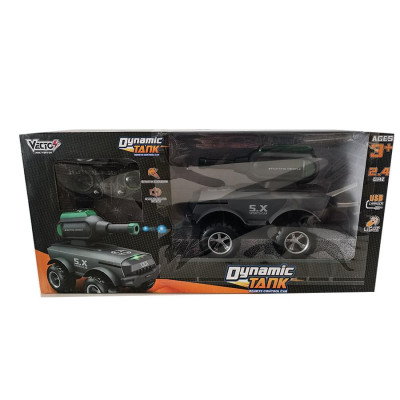 Đồ Chơi Xe Dynamic Tank Phóng Hạt Nước Điều Khiển Từ Xa (Đen) VECTO VT816A/BK