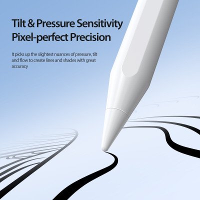 Bút cảm ứng cho Ipad 2024/ iPad Pro/ Ipad Air/ Ipad Mini/ Ipad Gen 6,7,8,9,10 Dux Dicis SP-06 Stylus Pen có màn hình_ Hàng Chính Hãng