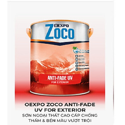 OEXPO ZOCO ANTI-FADE UV FOR EXTERIOR – SƠN NGOẠI THẤT CAO CẤP CHỐNG THẤM & BỀN MÀU VƯỢT TRỘI- OZ 80070