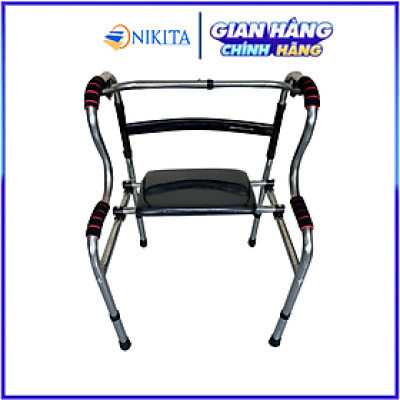 Khung tập đi cho người lớn tuổi, cần phục hồi chức năng, chắc chắn, an toàn, gấp gọn dễ di chuyển, chính hãng Nikita