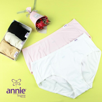 Combo 5 quần lót nữ thun lạnh lưng cao annie QE4535 mềm mại, thoáng mát, vải lót cotton thấm hút thoải mái mặc cả ngày