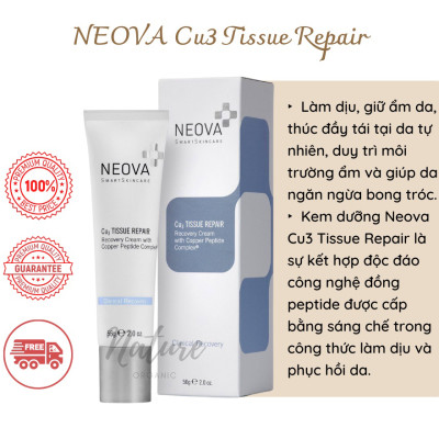 Kem phục hồi da tổn thương Sau Laser, Bỏng Hay Lăn Kim Neova Cu3 Tissue Repair
