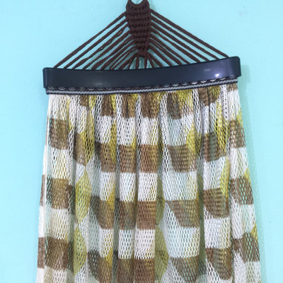 Bộ khung võng BAN MAI:  khung võng sắt sơn tĩnh điện + Lưới dày số 9 in họa tiết sọc cán nhựa 40cm