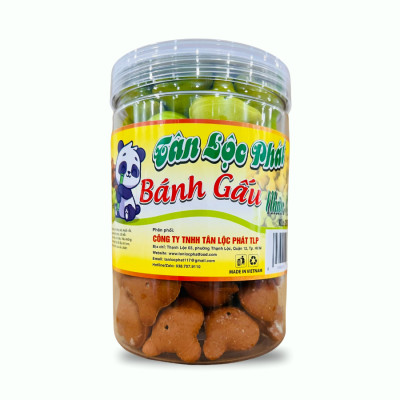 BÁNH GẤU NHÂN MIX 3 VỊ TÂN LỘC PHÁT HŨ 250G
