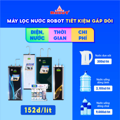 Máy Lọc Nước ROBOT Spring Pro 410G-UR Chức Năng Lọc Tích Hợp R.O + UF - Hàng Chính Hãng